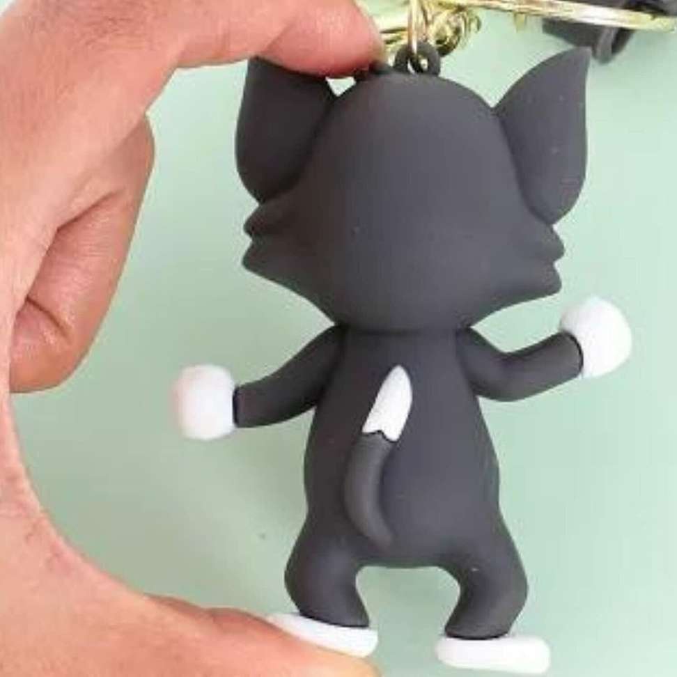 AQE Cartoon Tom Keychains for Girls Boys 1PC Tom and Jerry Keyring ...