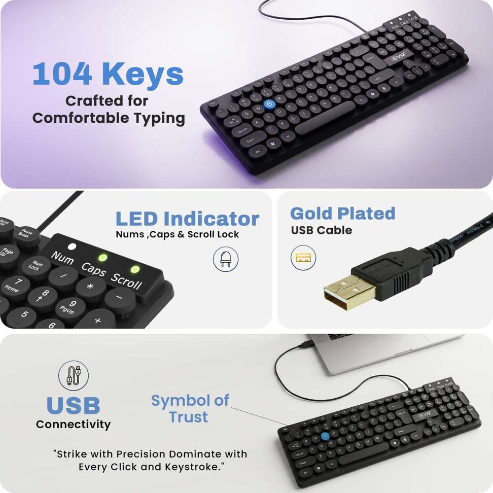Shopsy EVM WDK-315 Wired USB Keyboard - Image 3