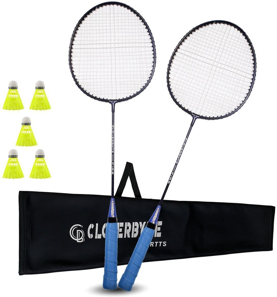 TROCK Single Shaft Badminton Kit - 2 Rackets, 5 Nylon Shuttlecocks, Cover at Rs 283 (87% Off) - Shopsy