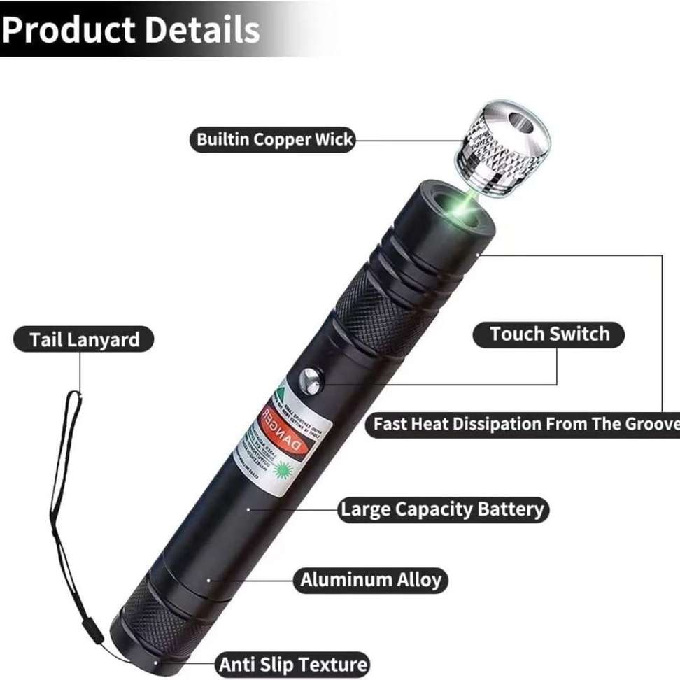 NIAVAA Laser Light with Rechargeable Battery and Long Range Laser ...