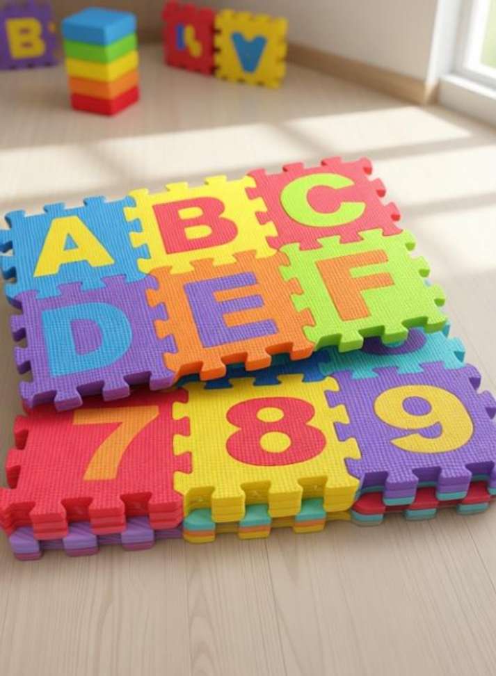 Sagar Enterprises 36 Tiles Kids Puzzle Mats ABCD (Multicolor) Price in ...