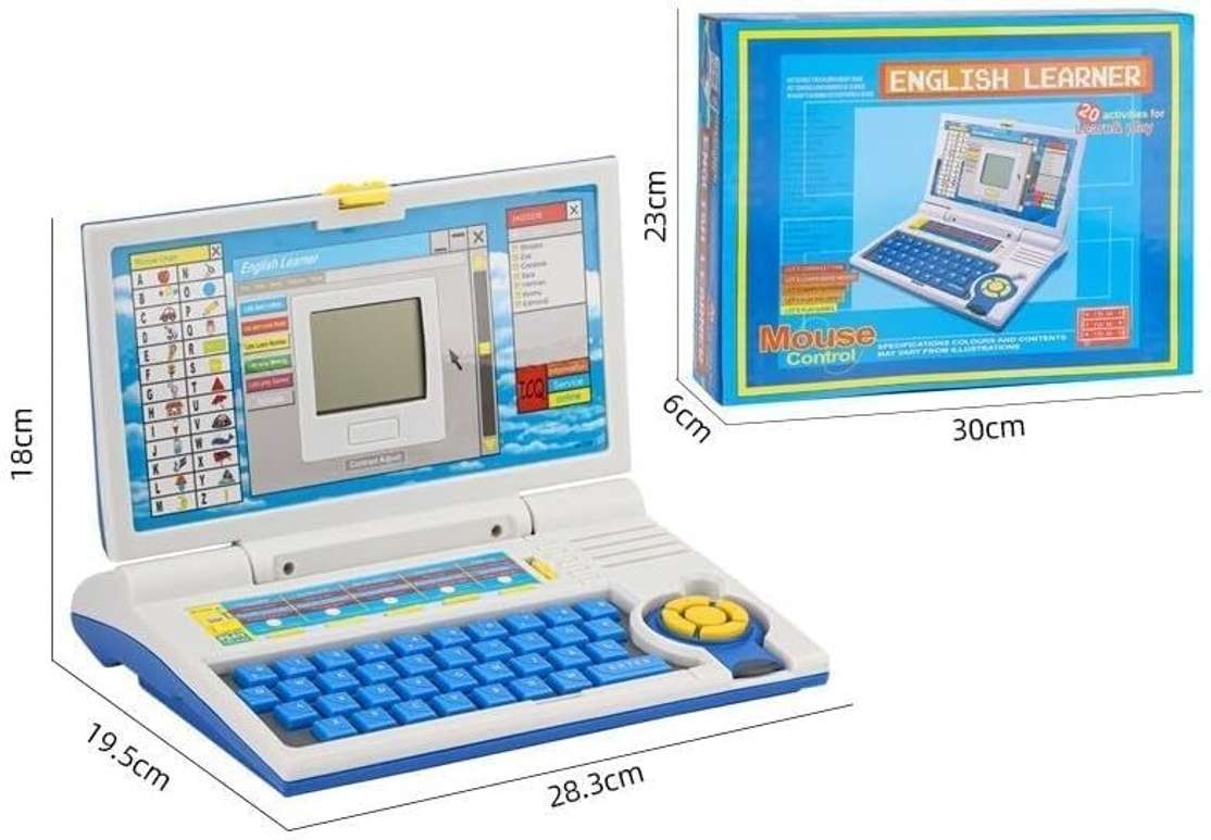 Kidzblend English Learner Educational Laptop Toy with 20 Learning ...