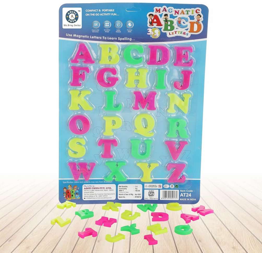 Aditi Toys Magnetic Learning Alphabet - ABCD Magnetic Letters for Kids ...