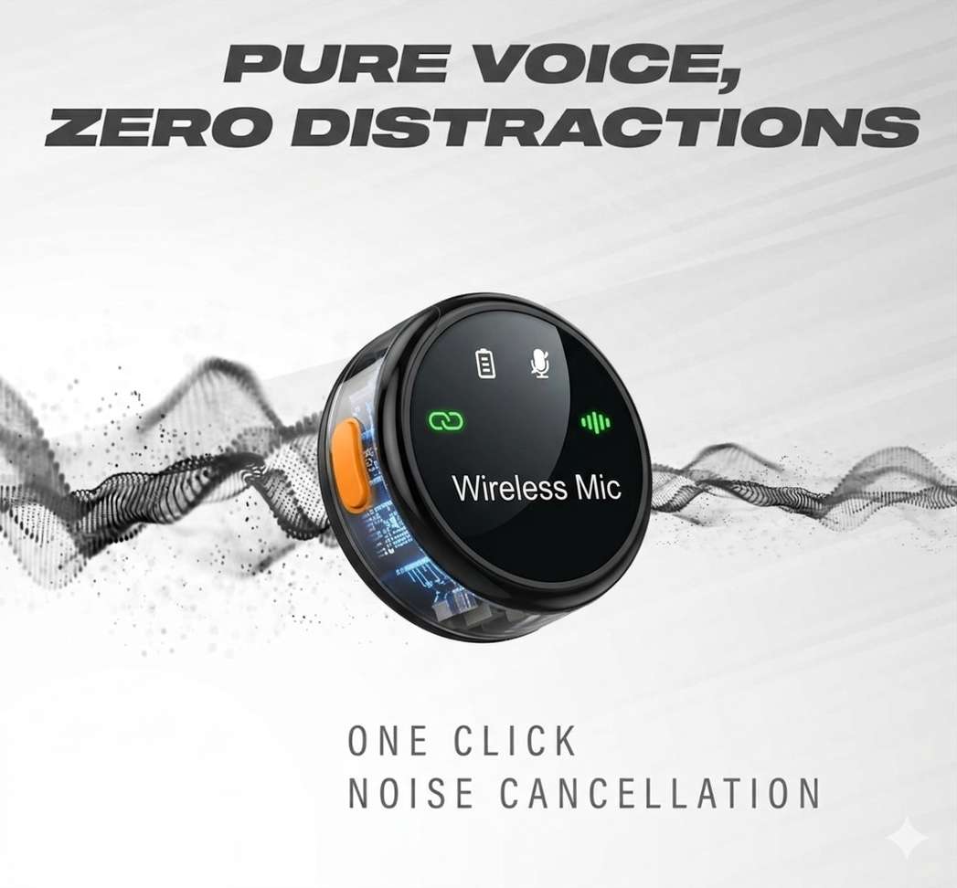Shopsy Primate Wireless Lavalier Mic with 70FT Range - Image 3