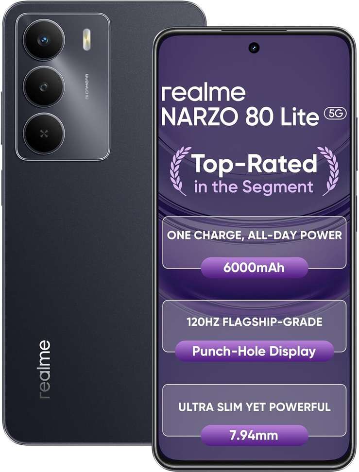 Realme Narzo 80 Lite 5G Onyx Black 128 Gb