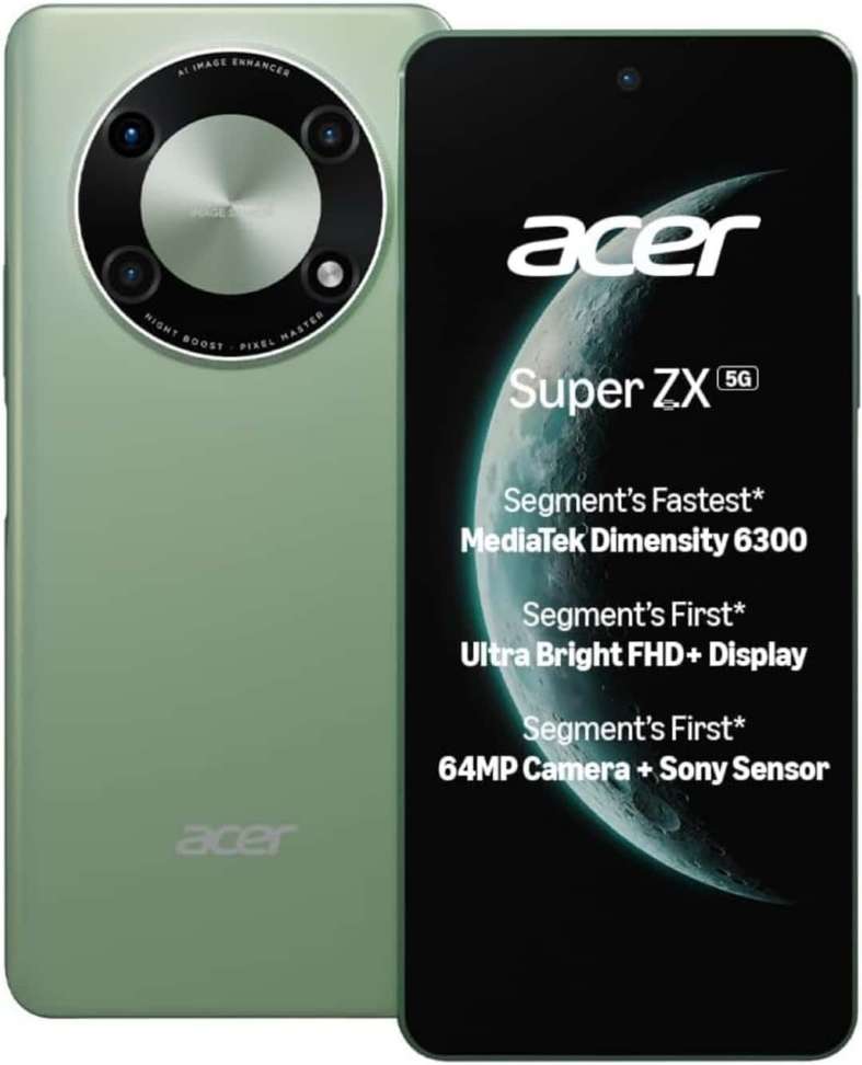 Acer Super Zx 5G Cosmic Green 128 Gb