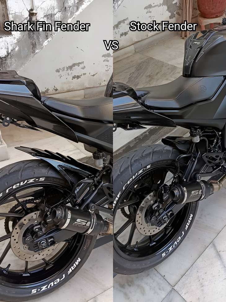 VELOCITY VIBES Rear Mud Guard For Yamaha R15 NA - Image 4
