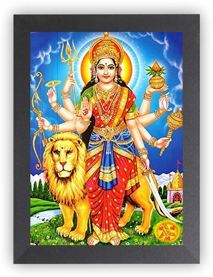 Nuoshopping Durga Maa Nav Roop Photo Frame,Durga Maa Photo Frame ,Durga ...