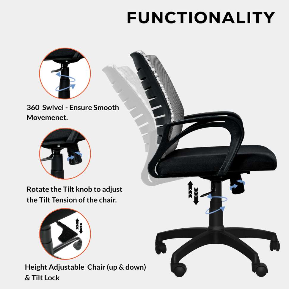 Shopsy Comfort Mantra Bolt Chair Ergonomic Office Chair - Image 7