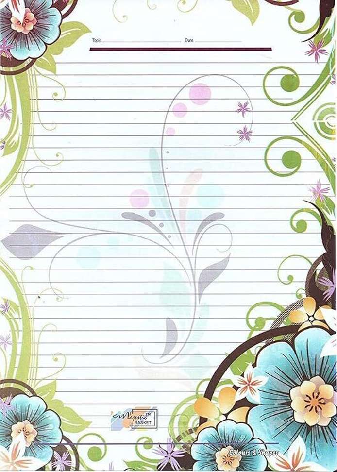 eclet A4 Designer Sheets for Project Design Print Sheets 100 Papers 140 ...