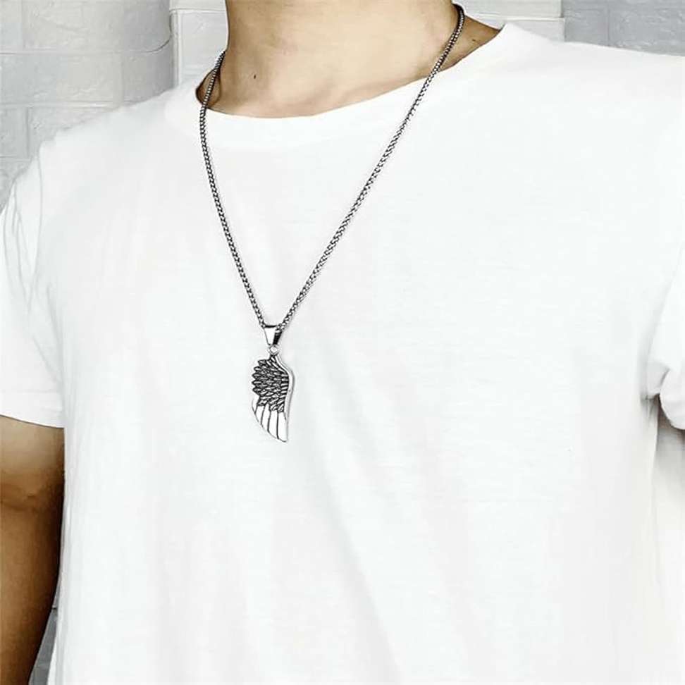 Shopsy SAIIZEN Stainless Steel Angel Wing Pendant - Image 3