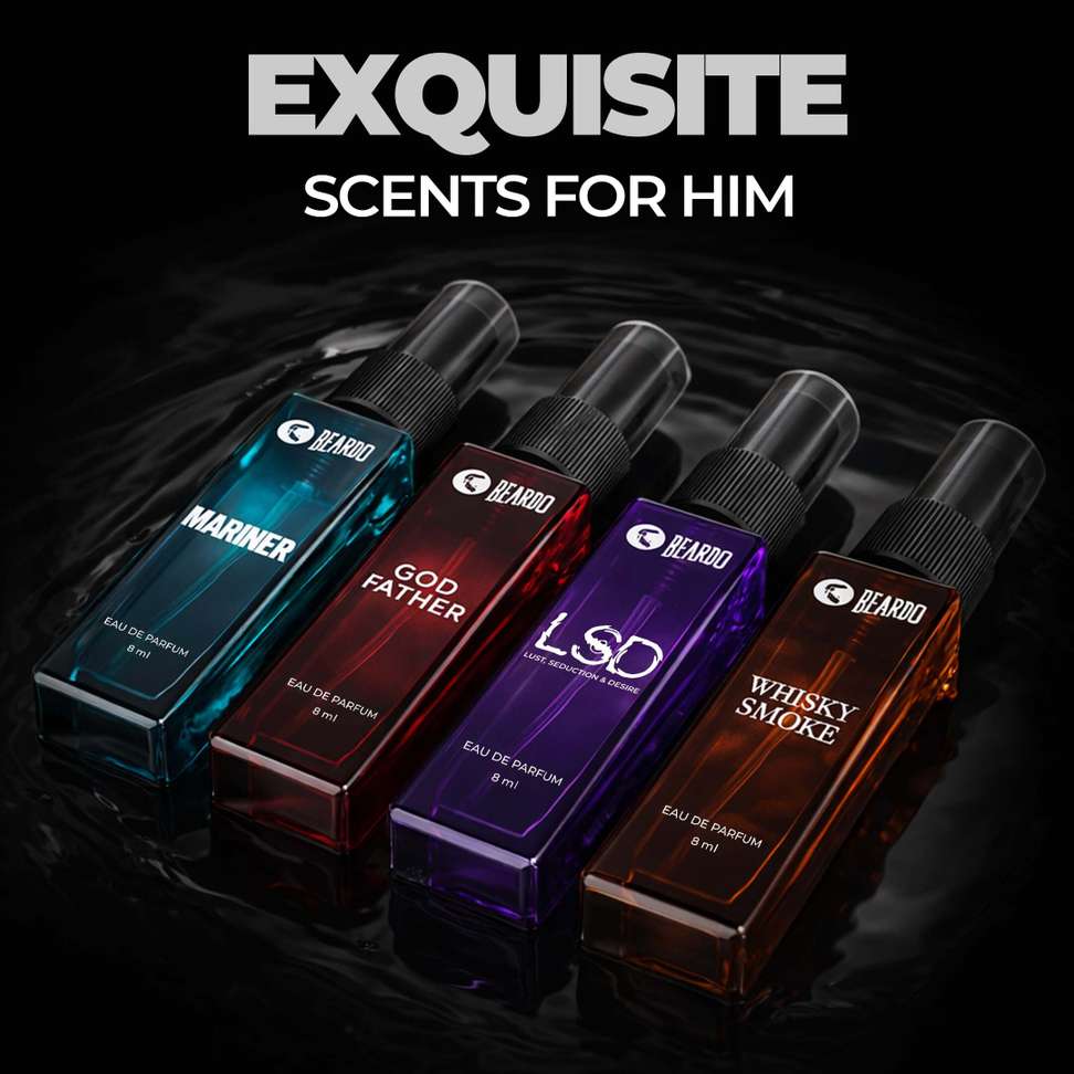 Shopsy BEARDO Assorted Premium Perfume Pack of 4 · 8 ml (32 ml total) - Image 5