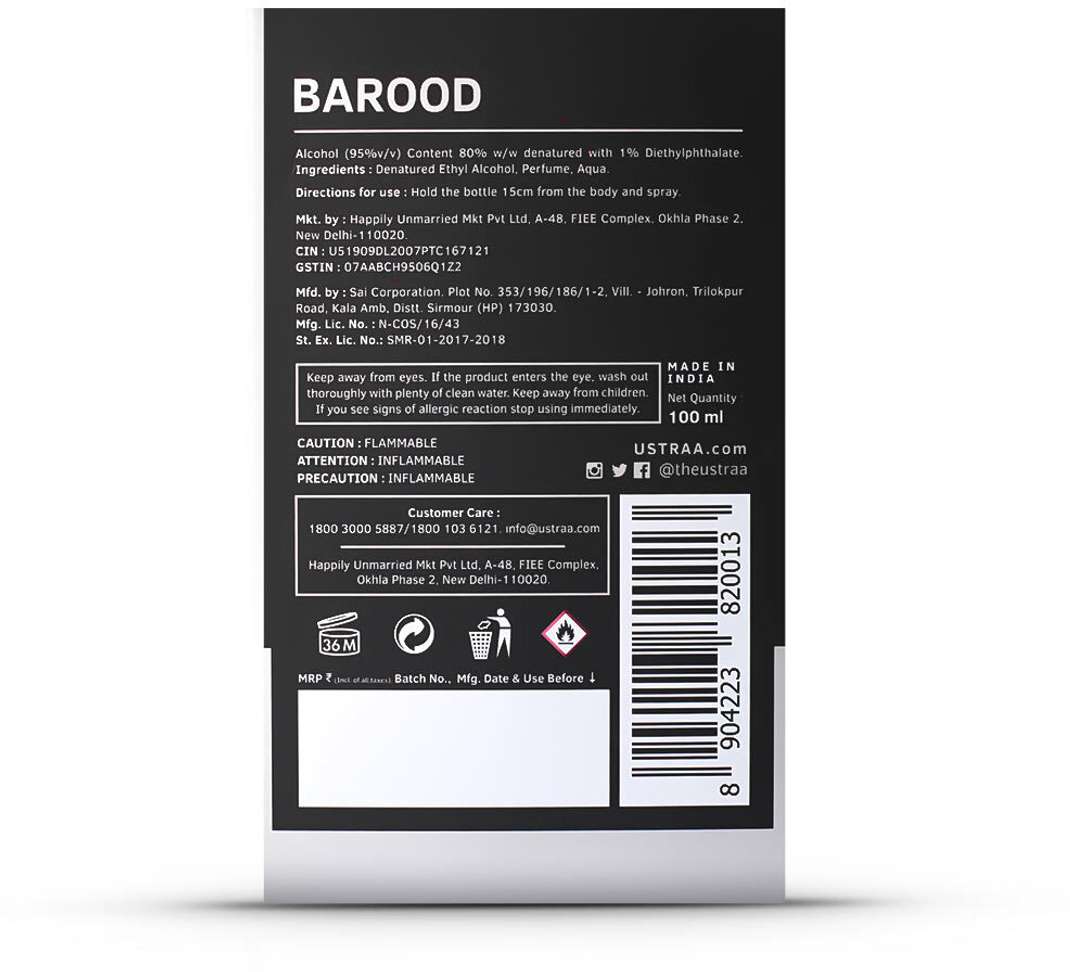 Shopsy USTRAA Barood & Daaku Eau de Parfum 200 ml - Image 6