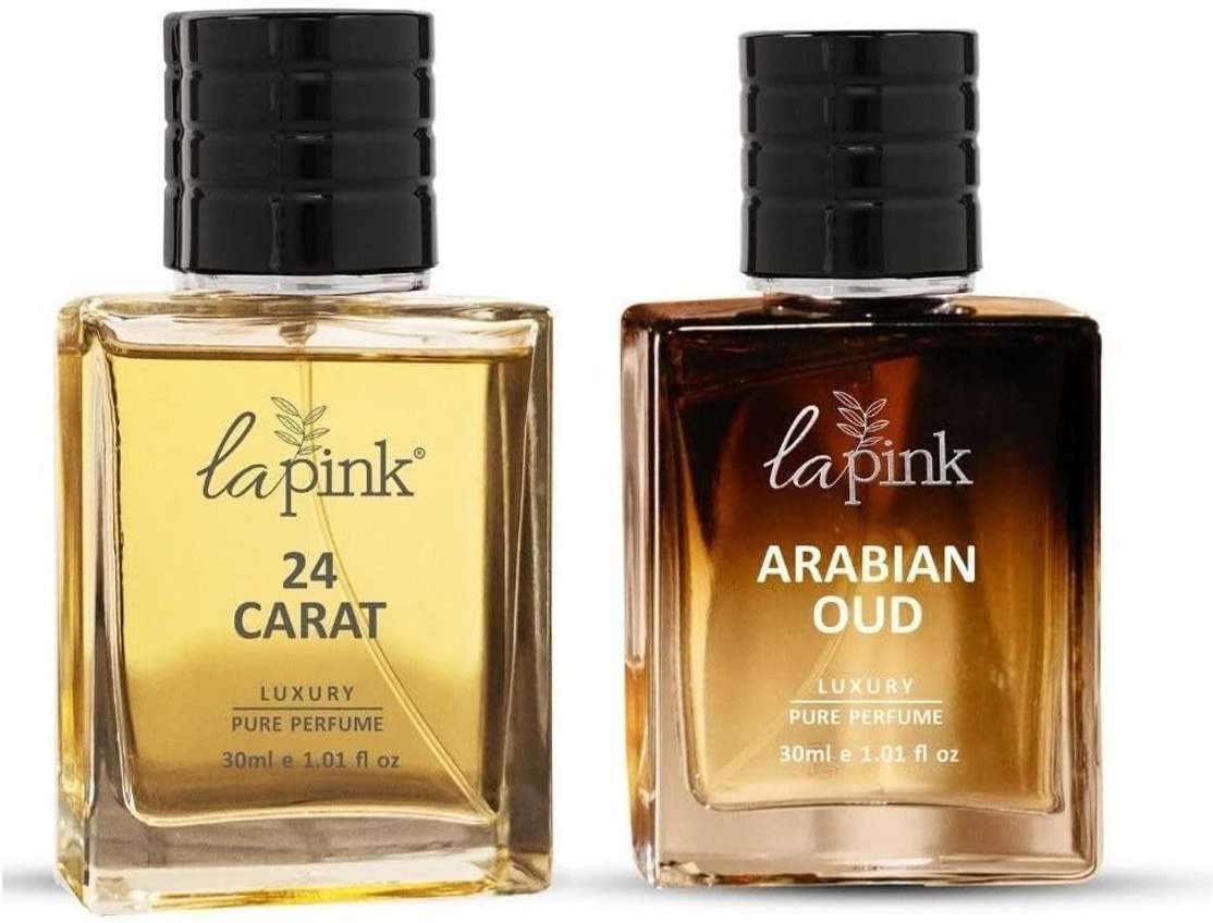 Shopsy La Pink 24 Carat & Arabian Oud Perfume Combo Pack 30ml Each - Image 2
