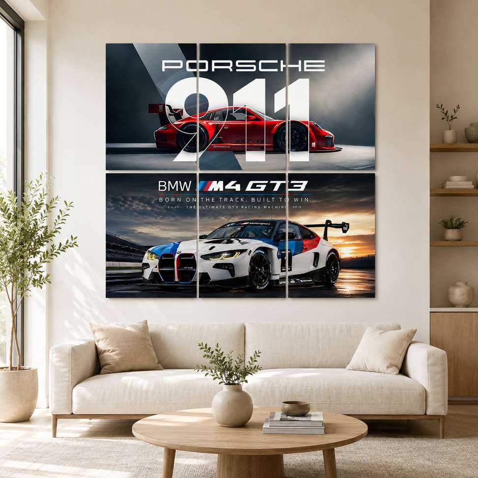 Shopsy Split Car Poster Pack of 6 A4 Sheets - Image 6