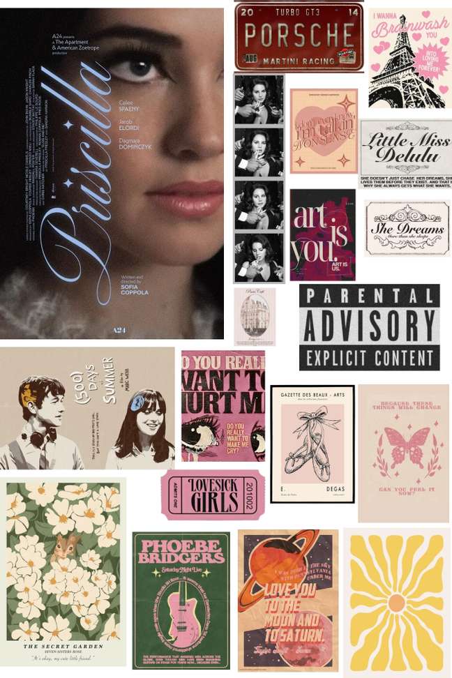 Aesthetic Wall Collage Poster Set of 20 - Image 4
