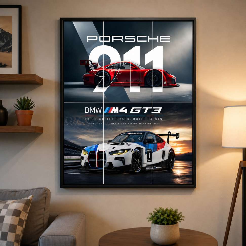 Shopsy Split Car Poster Pack of 6 A4 Sheets - Image 3