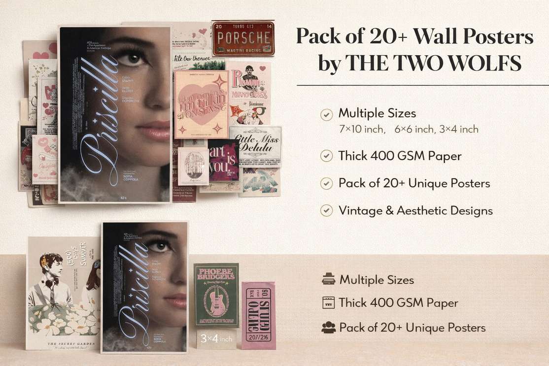 Aesthetic Wall Collage Poster Set of 20 - Image 5