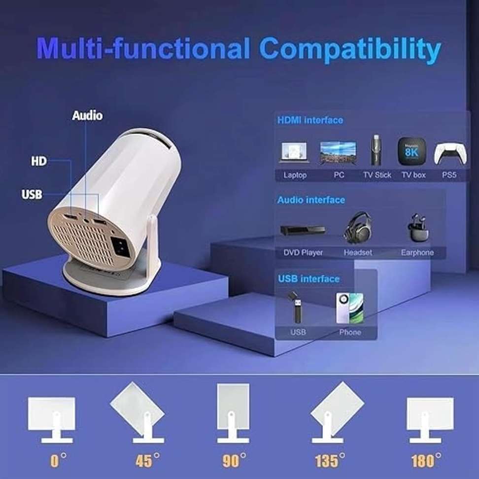Shopsy Voltegic M5 Android Mini Projector 4K - Image 3