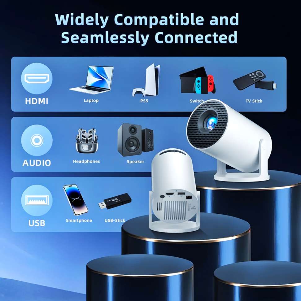 Shopsy Techbizz HY 300 Smart Projector - Image 6