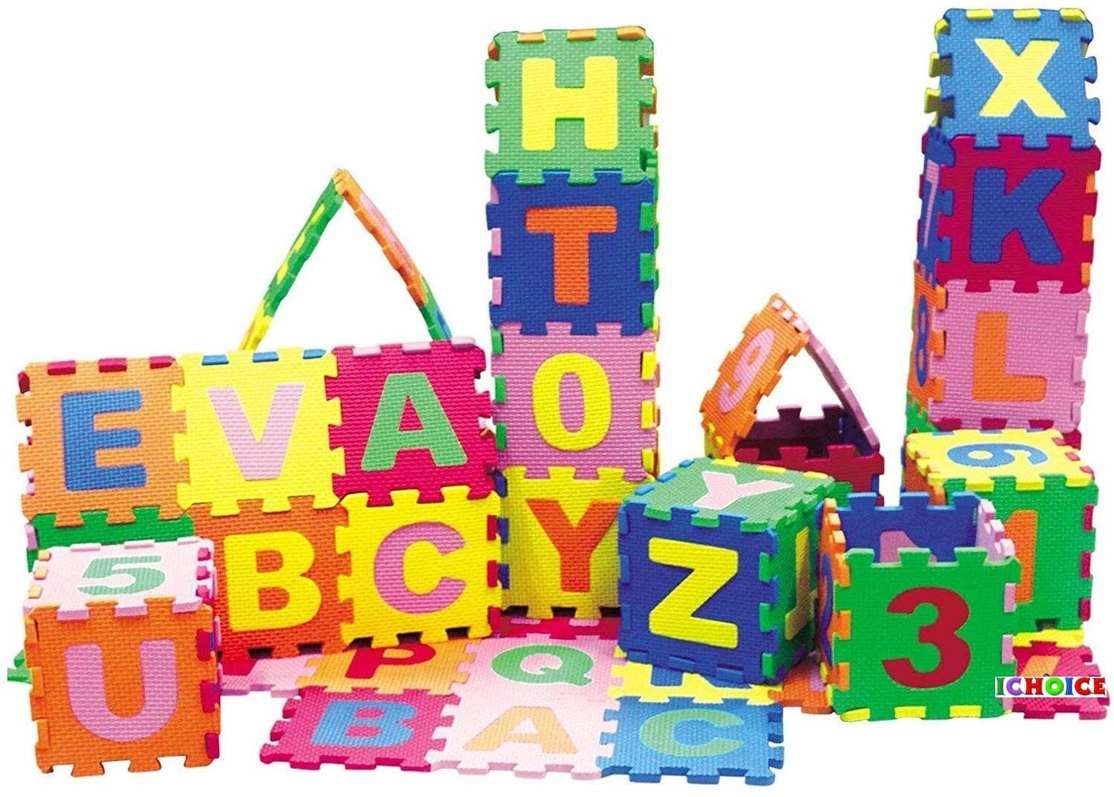 Sagar Enterprises 36 Tiles Kids Puzzle Mats ABCD (Multicolor) Price in ...