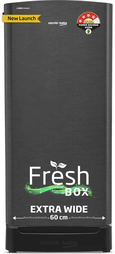 Voltas Beko 183 L Direct Cool Single Door 4 Star Refrigerator Base Drawer