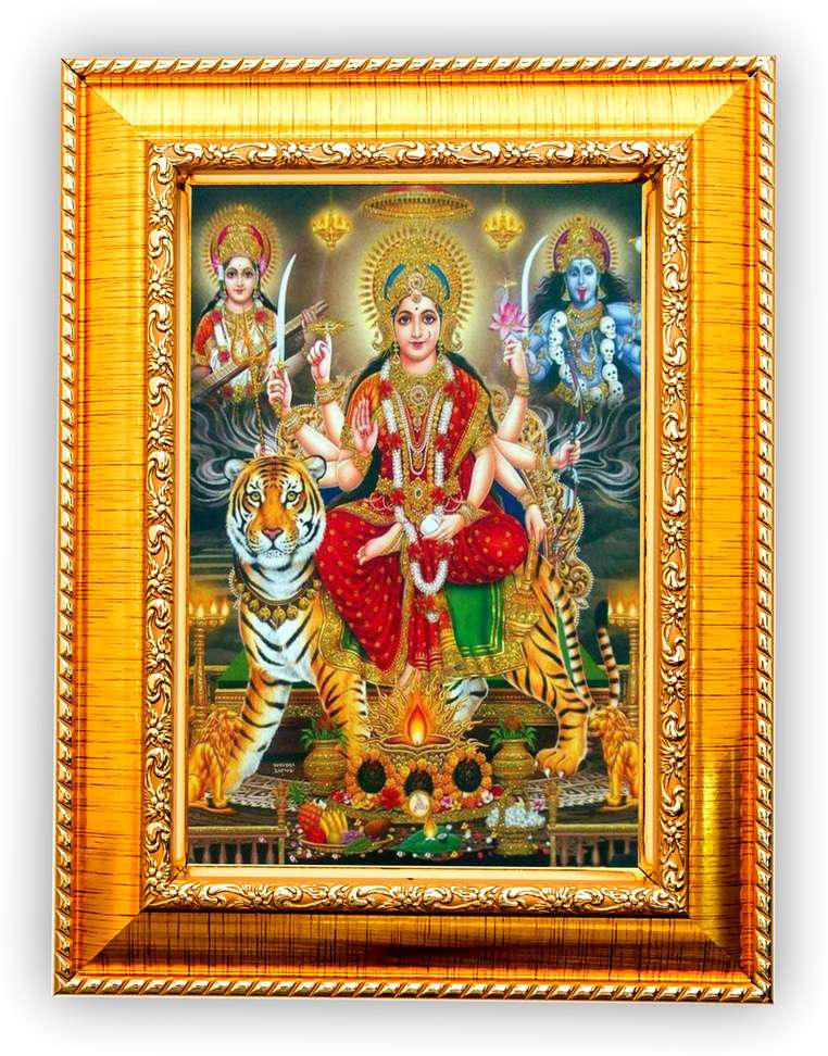 Nuoshopping Durga Maa Nav Roop Photo Frame,Durga Maa Photo Frame ,Durga ...