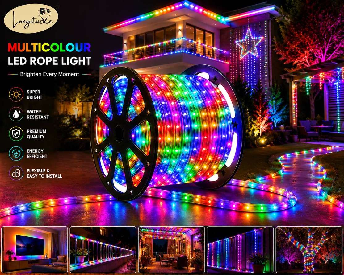 Shopsy 1200 LEDs 10m Multicolor Steady Strip Rice Lights - Image 4