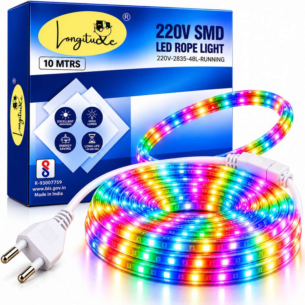 Shopsy 1200 LEDs 10m Multicolor Steady Strip Rice Lights - Image 2
