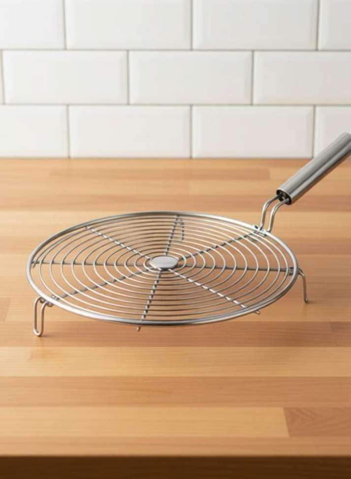Round Rosters aRIC Stainless Steel Wire Round Roster with Steel Tong ( Chimta ...