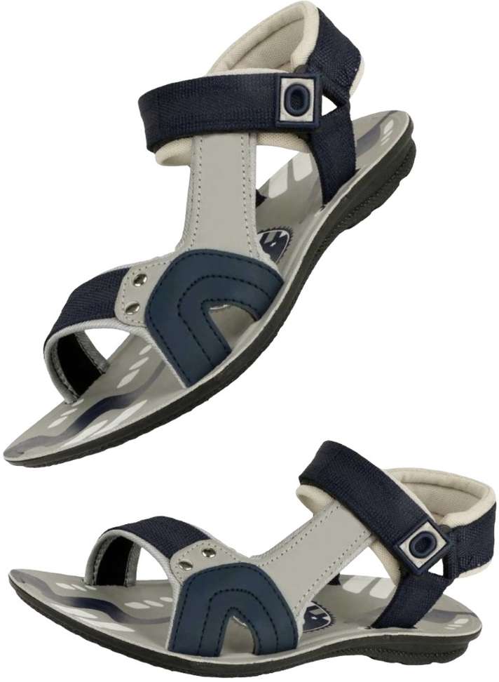 Orvax Men Blue‑Grey Sandals – 53% OFF, Best Price in India