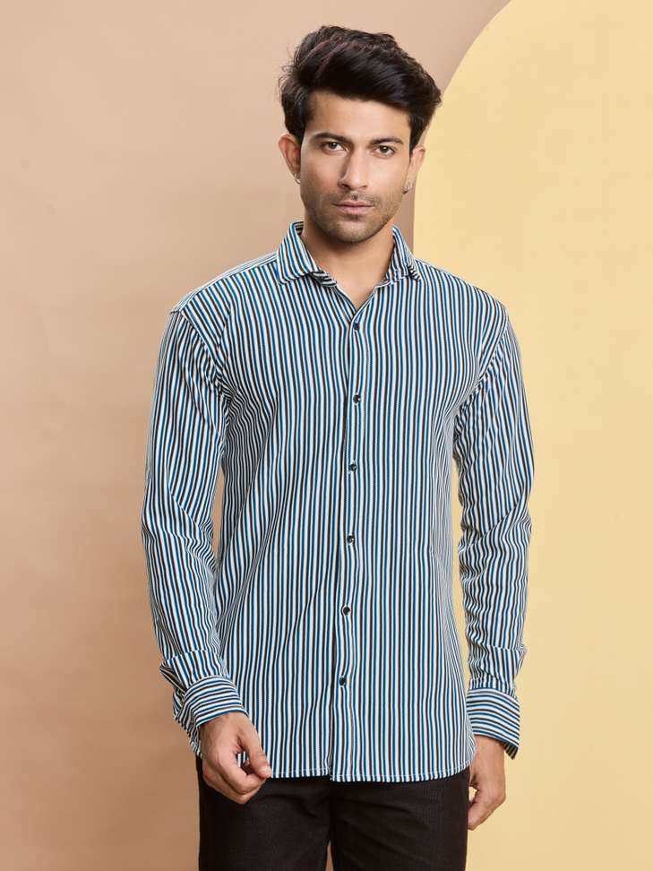 Stoneberg Men Striped Casual Dark Blue Shirt – 74% OFF Deal Review & Price Drop