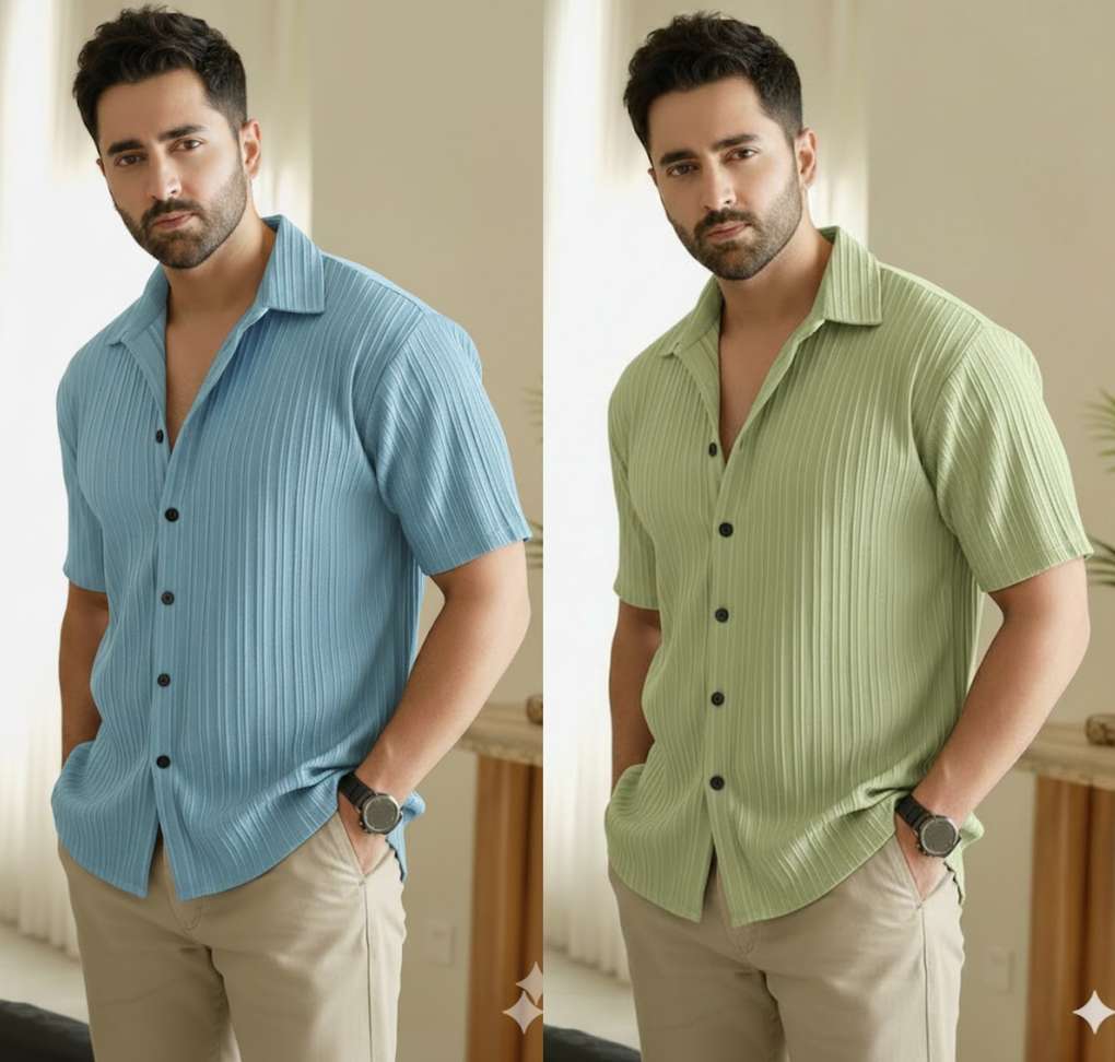 Buskat Men Self‑Design Casual Red Shirt – 80% OFF, Only ₹198