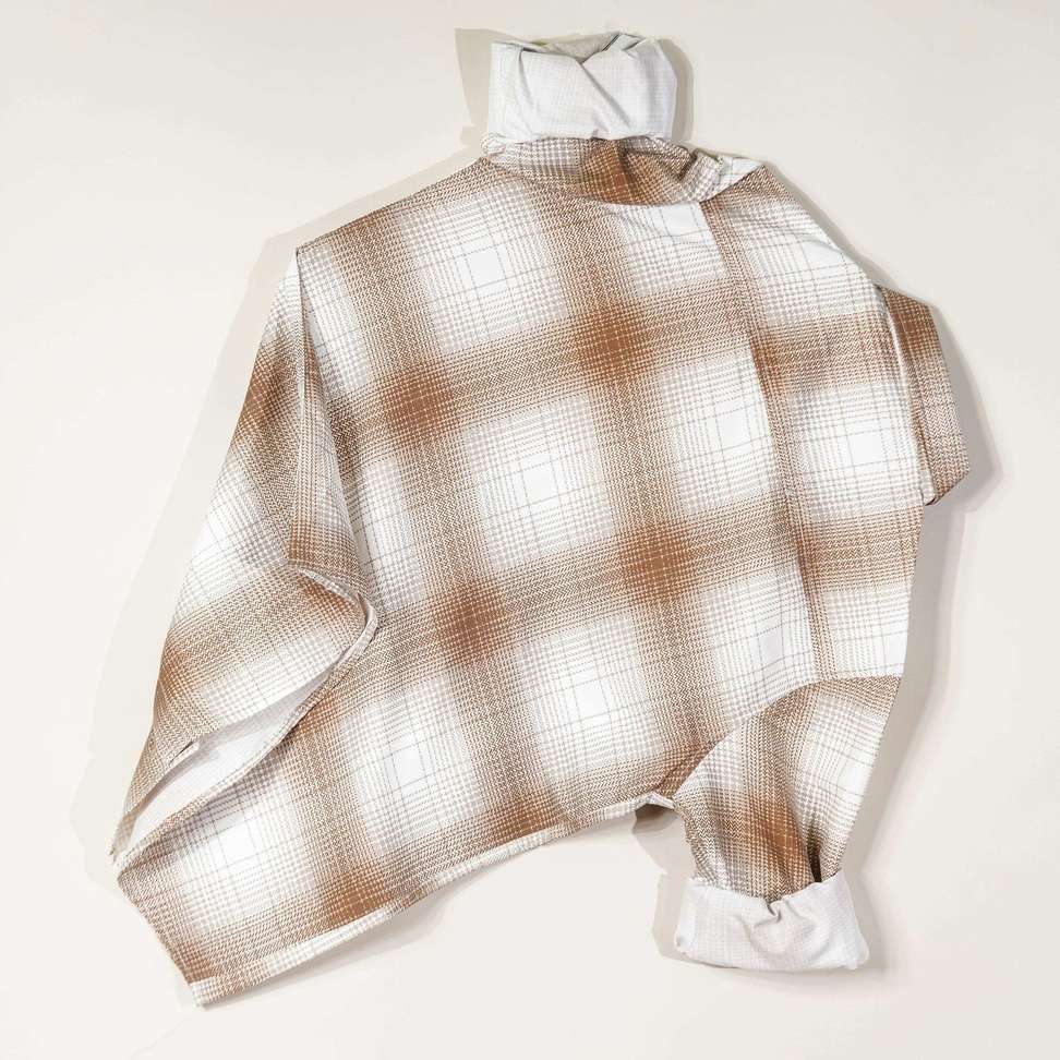 Shopsy USONA Men Checkered Casual Brown, White Shirt - Image 3