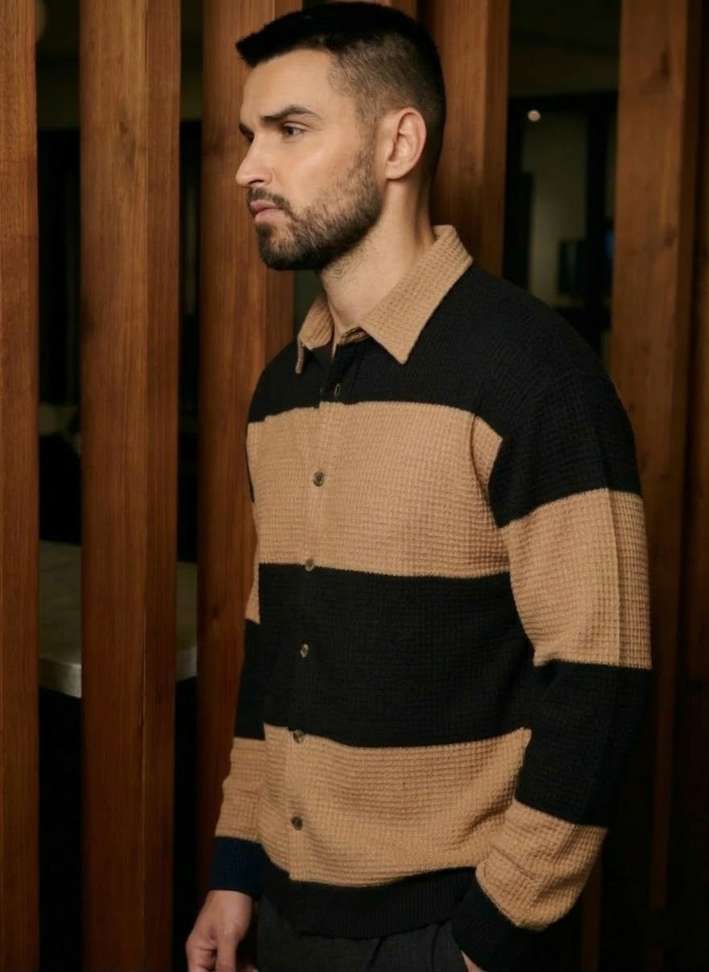 Shopsy Try This Men Brown Casual Shirt - Image 3