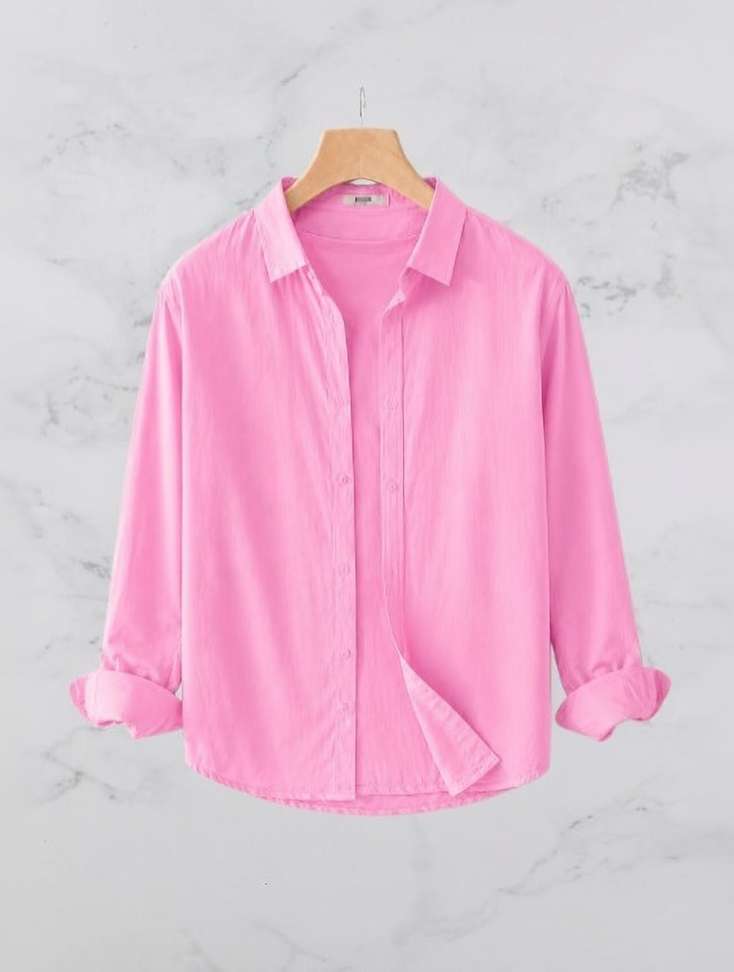Shopsy GLOREN Men Solid Casual Pink Shirt - Image 2