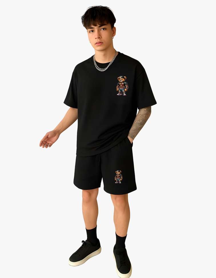 True Basket Tshirt Chino Shorts Co Ords Set