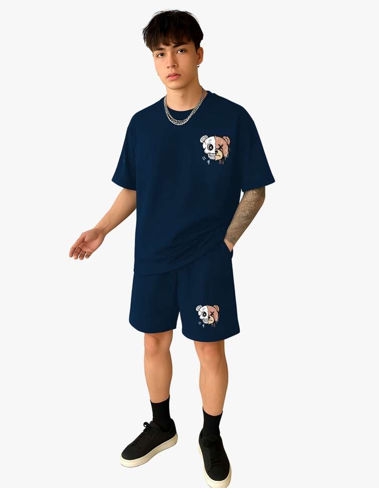 True Basket Tshirt Chino Shorts Co Ords Set