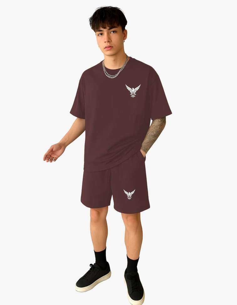 True Basket Tshirt Chino Shorts Co Ords Set