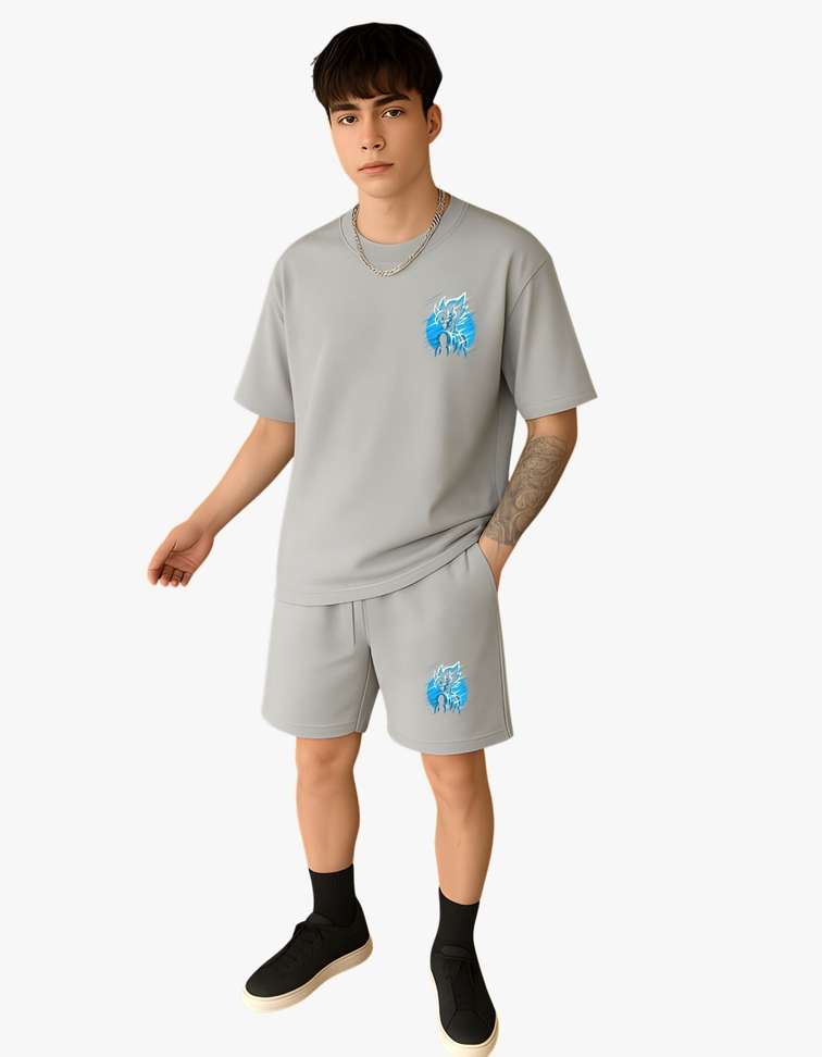 True Basket Tshirt Chino Shorts Co Ords Set