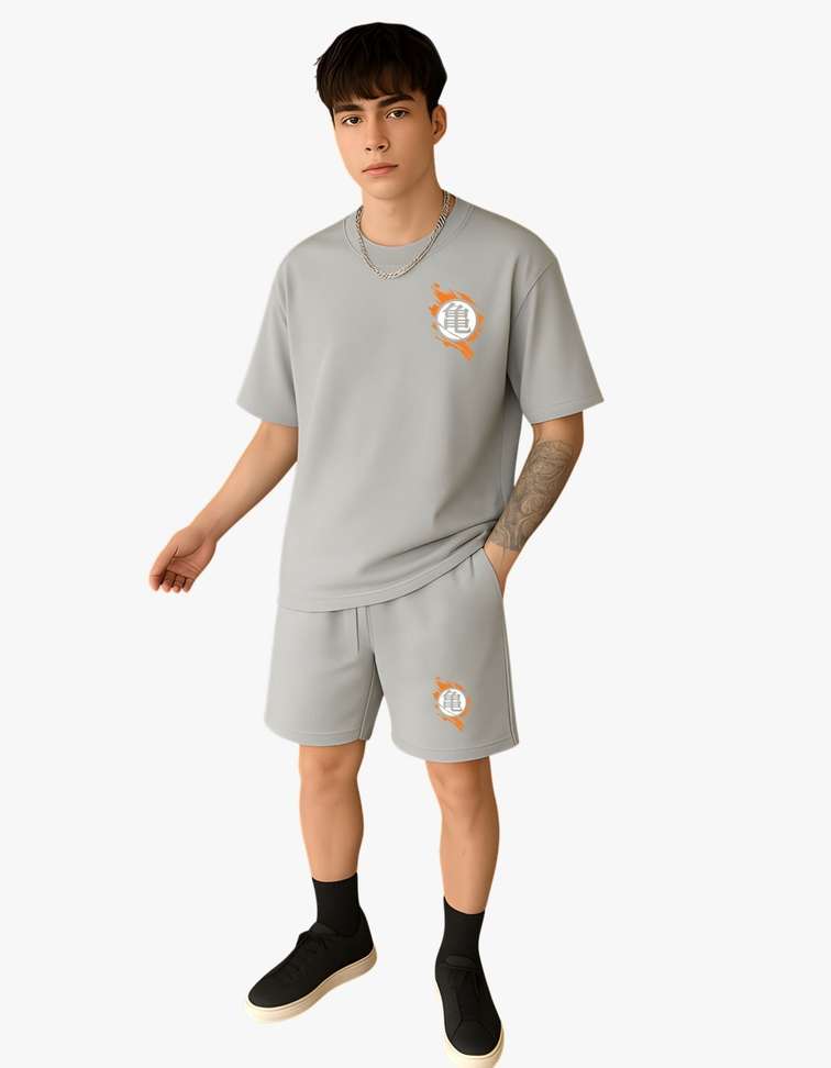 True Basket Tshirt Chino Shorts Co Ords Set