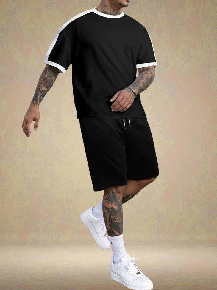 Trendstalk Tshirt Regular Shorts Co Ords Set