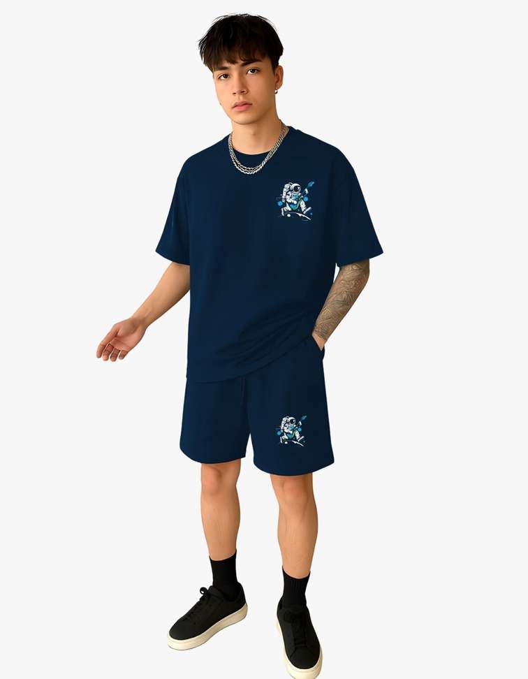 True Basket Tshirt Chino Shorts Co Ords Set