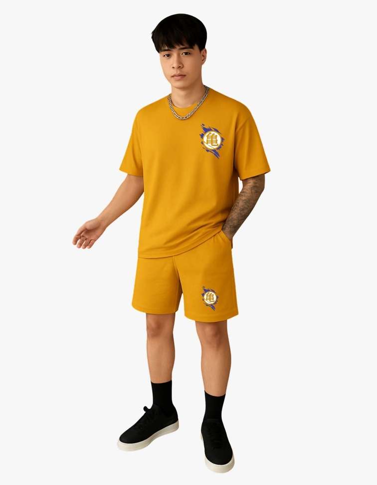 True Basket Tshirt Chino Shorts Co Ords Set