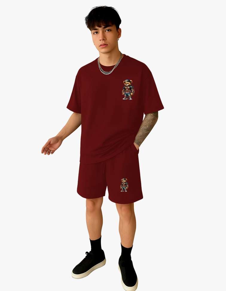 True Basket Tshirt Chino Shorts Co Ords Set