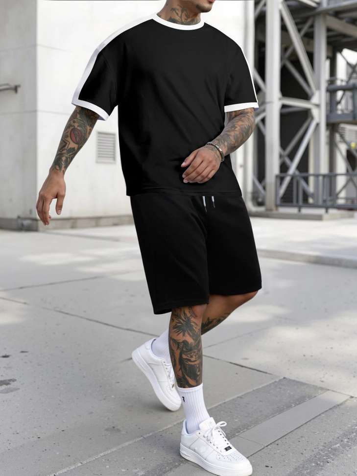 Trendstalk Tshirt Regular Shorts Co Ords Set