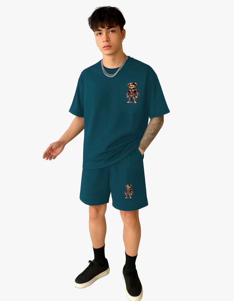 True Basket Tshirt Chino Shorts Co Ords Set