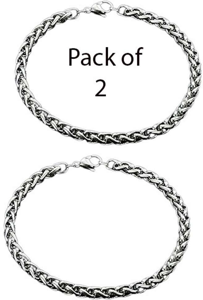 Shopsy Rolss Stainless Steel Silver Bracelet - Image 2