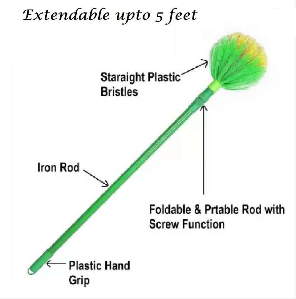QinPin Jala Cleaning Brush Pack of 2 with Extendable Stick for Roof ...