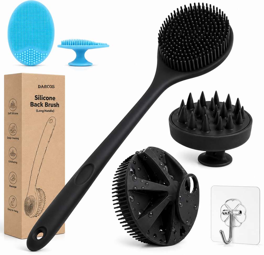 Shopsy Darcos Silicone Shower Back Brush - Image 2